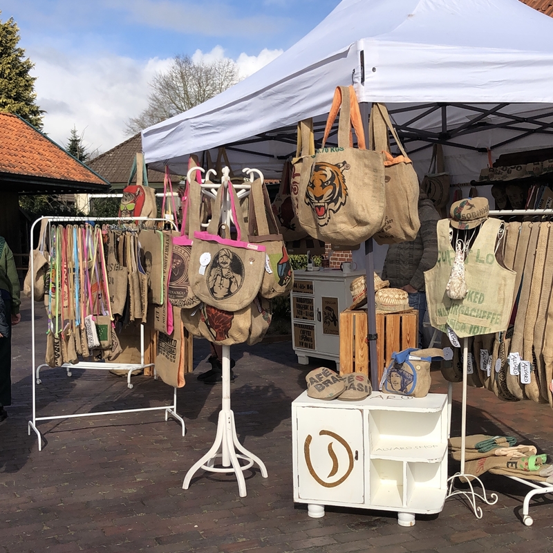 Stand auf dem Kreativmarkt