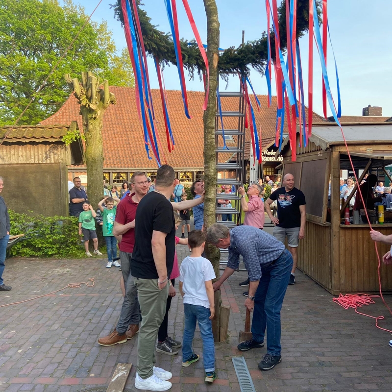 Maibaum aufstellen