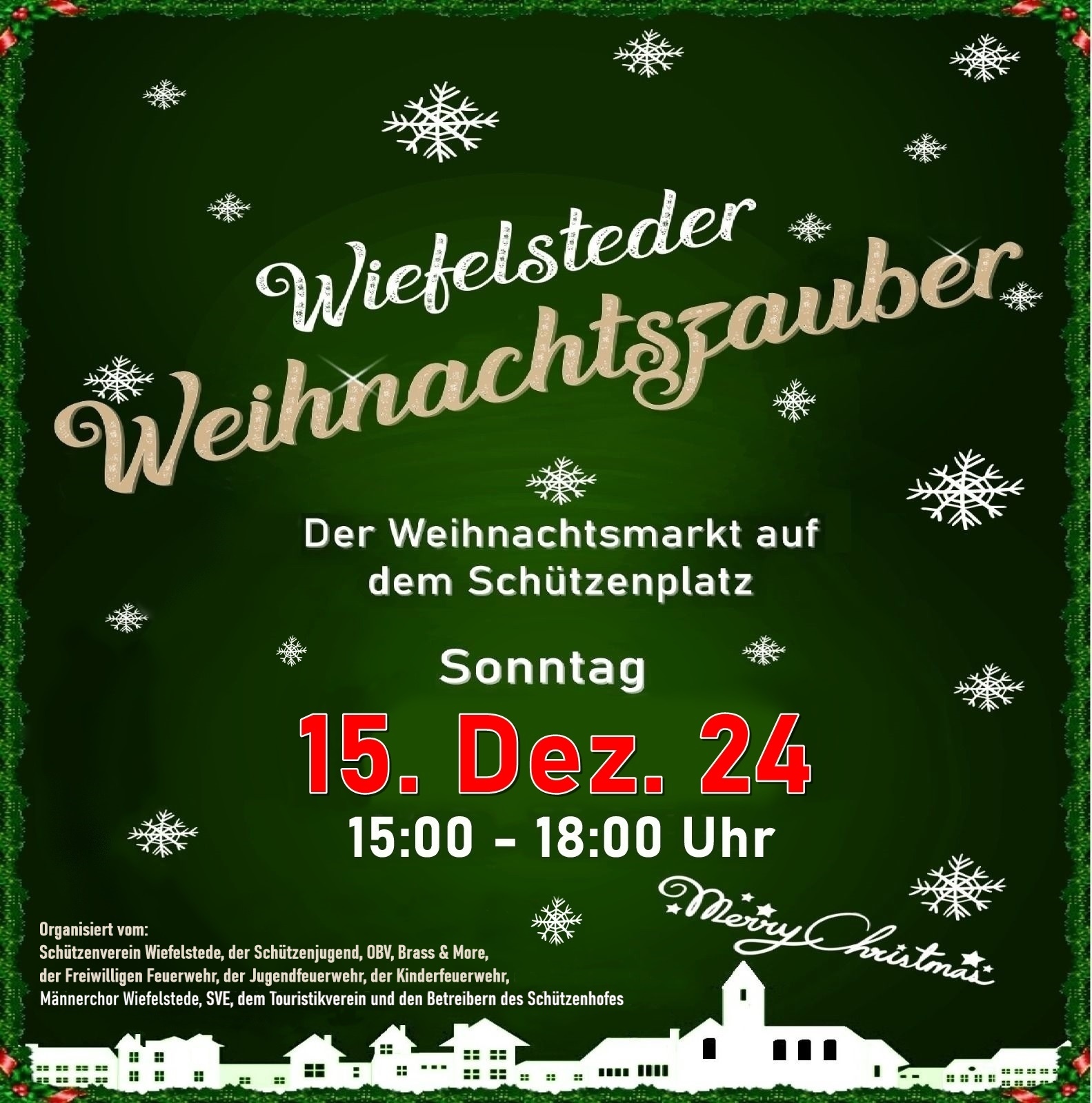 Plakat Weihnachtszauber am 3. Advent 2024